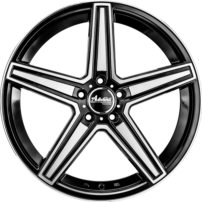 ADVANTI RACING Advanti Dortmund GB, GLOSS BLACK/FACE POLISHED (20X10.0 ET35 5X114.3)