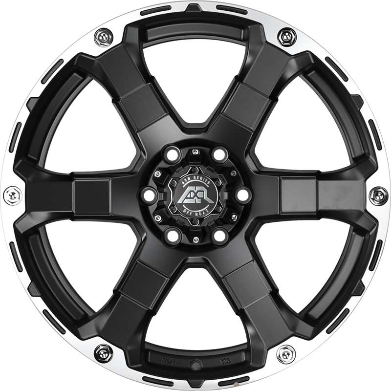 ADVANTI RACING Advanti AXR Magnum, MATT BLACK LIP POLISHED (17X9.0 ET35 6X114.3)