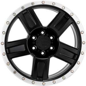 MAMBA Mamba Dakota, MATT BLACK LIP POLISHED, GOLD BOLTS (18X9.0 ET20 6X139.7)