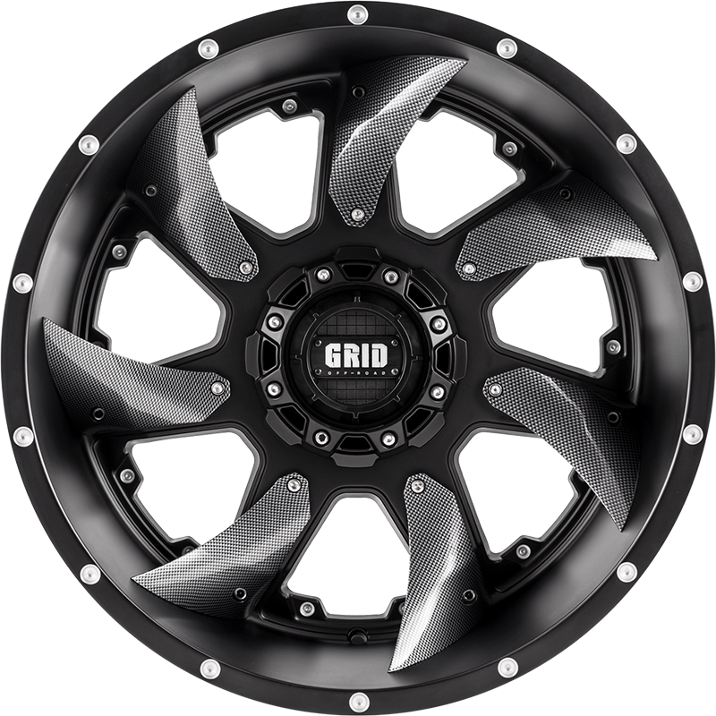GRID Grid GD01 Matt Black, MB (17X9.0 ET18 6X139.7)