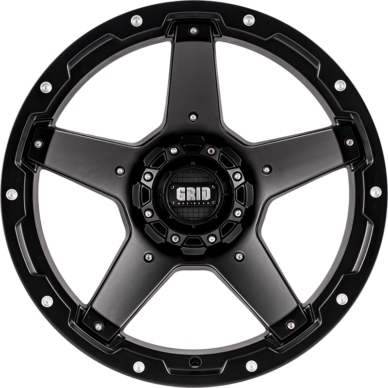 GRID Grid GD04 Matt Black, MB (17X9.0 ET35 6X139.7)