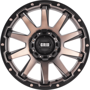 GRID Grid GD05 Matt Dark Tint, MTD (20X9.0 ET18 6X139.7)