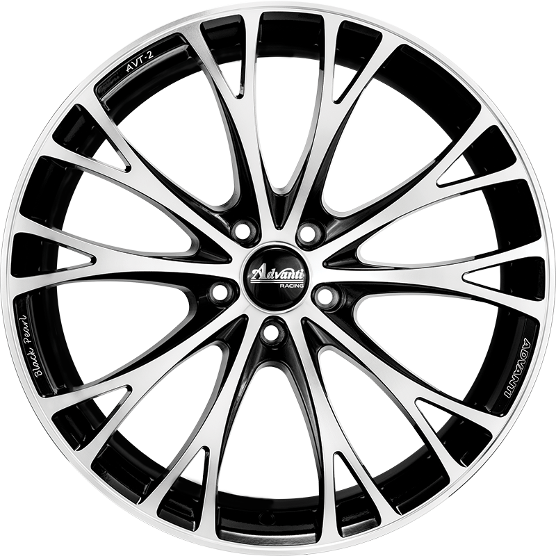 ADVANTI RACING Advanti ADV-2, GLOSS BLACK/FACE POLISHED (20X8.5 ET40 5X114.3)
