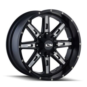 ION ION 184, 184 SATIN BLACK MILLED (17X9 ET-12 5X114.3)