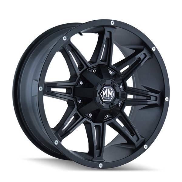 MAYHEM MAYHEM RAMPAGE, RAMPAGE MATTE BLACK (17X9 ET18 8X180)