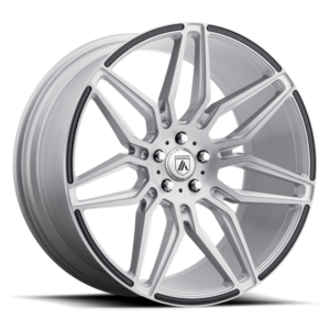 Asanti Black ABL-11 SIRIUS, Brushed Silver Carbon Fiber Insert (8.5X20 ET38 5x112 d72.6)