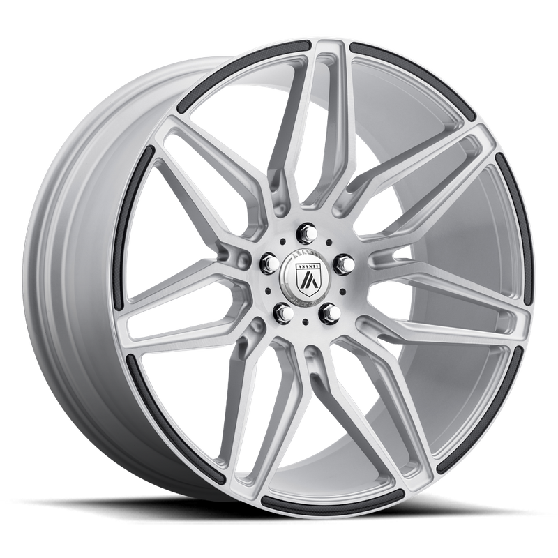 Asanti Black ABL-11 SIRIUS, Brushed Silver Carbon Fiber Insert (9X20 ET35 5x120 d74.1)