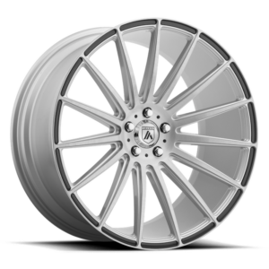 Asanti Black ABL-14 POLARIS, Brushed Silver Carbon Fiber Insert (8.5X19 ET38 5x112 d72.6)