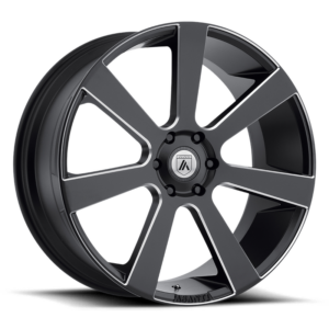 Asanti Black ABL-15 APOLLO, Satin Black Milled (10X26 ET15 5x127 d78.3)