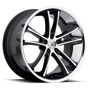 Asanti Black ABL-1 PEGASI, Machined Black SS Lip (8.5X20 ET35 5x114.3 d74.1)