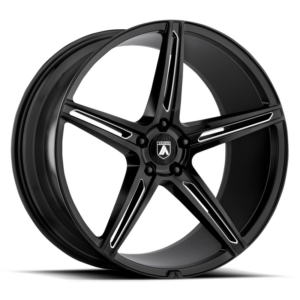 Asanti Black ABL-22 ALPHA 5, Gloss Black Milled (10.5X22 ET35 5x114.3 d72.6)