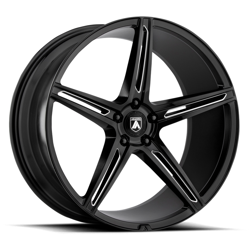 Asanti Black ABL-22 ALPHA 5, Gloss Black Milled (9X22 ET32 5x114.3 d72.6)