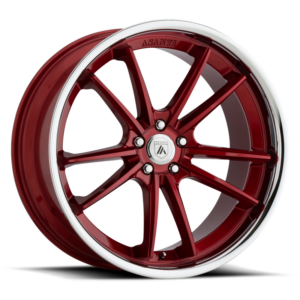 Asanti Black ABL-23 SIGMA, Candy Red With Chrome Lip (10.5X20 ET38 5x114.3 d72.6)
