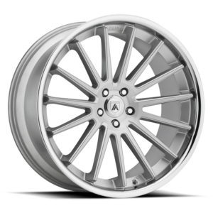 Asanti Black ABL-24 BETA, Brushed Silver Chrome Lip (9X24 ET15 5x115 d72.6)