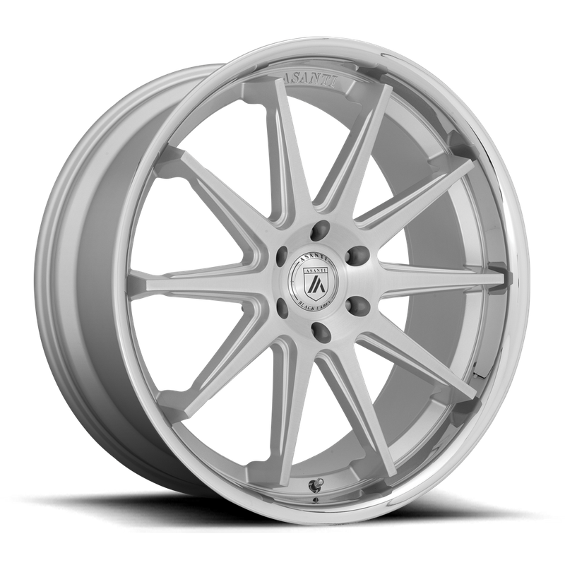 Asanti Black ABL-29 EMPEROR, Brushed Silver With Chrome Lip (10X24 ET30 6x139.7 d100.5)