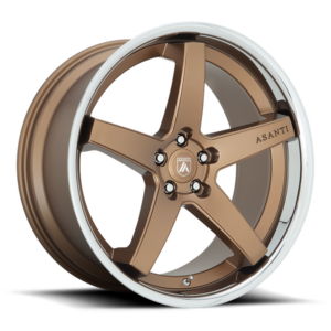 Asanti Black ABL31 REGAL, Satin Bronze With Chrome Lip (9X22 ET15 5x115 d72.6)