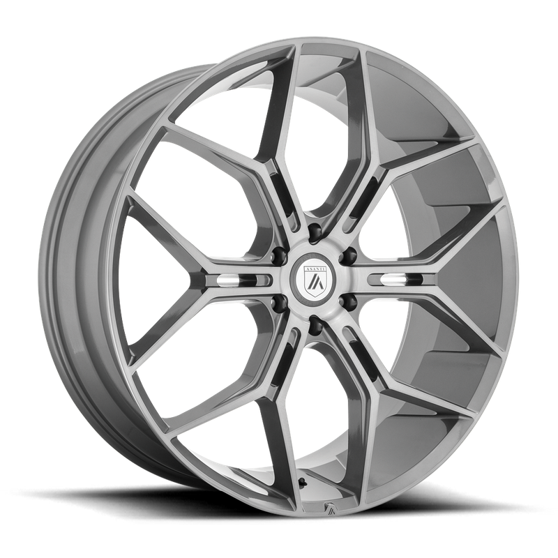 Asanti Black ABL-38 MONARCH TRUCK, Titanium Brushed (9.5X22 ET20 6x139.7 d106.1)