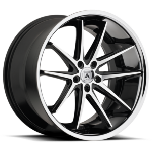 Asanti Black ABL-5 ALTAIR, Machined Face SS Lip (9X22 ET32 5x112 d74.1)