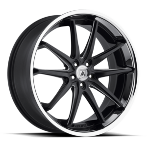 Asanti Black ABL-5 ALTAIR, Matte Black Milled SS Lip (10X20 ET45 5x114.3 d74.1)
