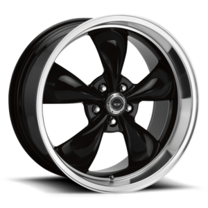 American Racing AR105 TORQ THRUST M, Gloss Black Machined Lip (8X18 ET0 5x114.3 d72.6)