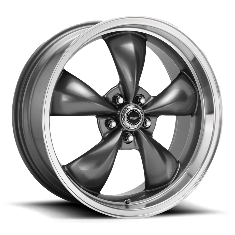 American Racing AR105 TORQ THRUST M, Anthracite Machined Lip (10X20 ET34 5x120 d74.1)