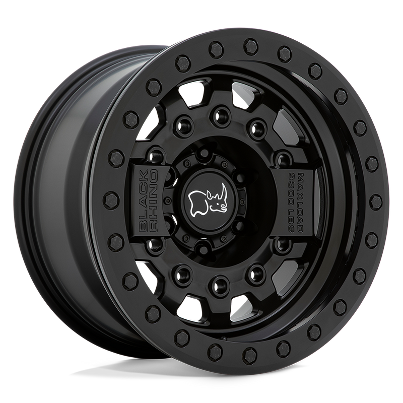 Black Rhino AVENGER BEADLOCK, MATTE BLACK W/ BLACK HARDWARE (17x8.5 ET-32 5x127)