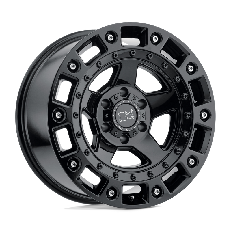 Black Rhino CINCO, GLOSS BLACK W/ STAINLESS BOLT (20x9.5 ET12 5x150)