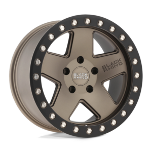 Black Rhino CRAWLER, MATTE BRONZE W/ BLACK RING (20x9.5 ET12 6x135)