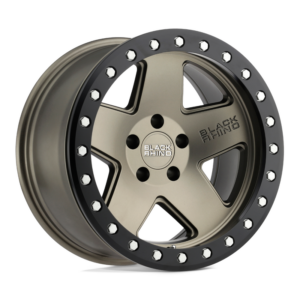 Black Rhino CRAWLER, MATTE BRONZE W/ BLACK RING (17x8.5 ET-32 6x139.7)