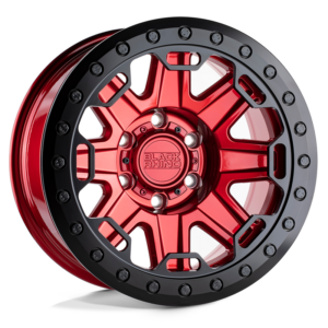 Black Rhino RIFT, CANDY RED W/ BLACK RING (17x8.5 ET-30 6x139.7)