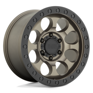 Black Rhino RIOT, MATTE BRONZE W/ BLACK RING & BOLTS (17x8.5 ET-30 6x139.7)