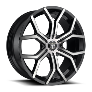 DUB 1PC S209 ROYALTY, GLOSS MACHINED DOUBLE DARK TINT (24x9.5 ET30 6x135/6x139.7)