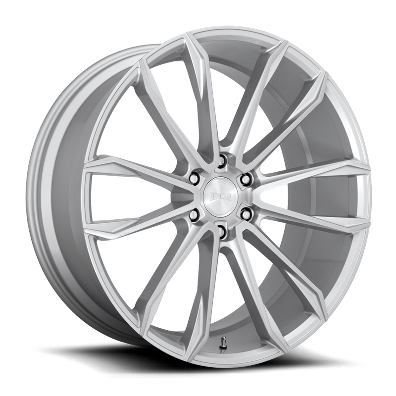 DUB 1PC S248 CLOUT, GLOSS SILVER BRUSHED (24x10 ET30 6x139.7)
