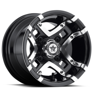 Fairway Alloys FA123 PRESTIGE, Gloss Black Machined (10x7 ET-25 4x101.6)