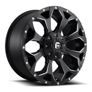 Fuel 1PC D546 ASSAULT, MATTE BLACK MILLED (22x9.5 ET20 8x165.1)