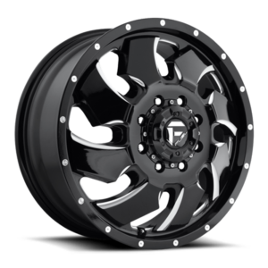 Fuel 1PC D574 CLEAVER, GLOSS BLACK MILLED (20x8.25 ET105 8x200)