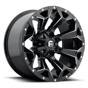 Fuel 1PC D576 ASSAULT, GLOSS BLACK MILLED (18x9 ET19 6x135/6x139.7)