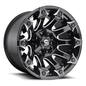 Fuel 1PC D578 BATTLE AXE, GLOSS BLACK MILLED (17x9 ET-12 5x139.7/5x150)