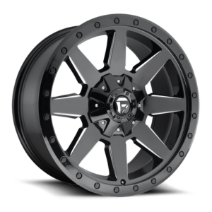 Fuel 1PC D597 WILDCAT, GLOSS BLACK MILLED (17x9 ET1 5x139.7/5x150)