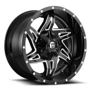 Fuel 1PC D613 ROCKER, GLOSS BLACK MILLED (20x10 ET-18 5x114.3/5x127)