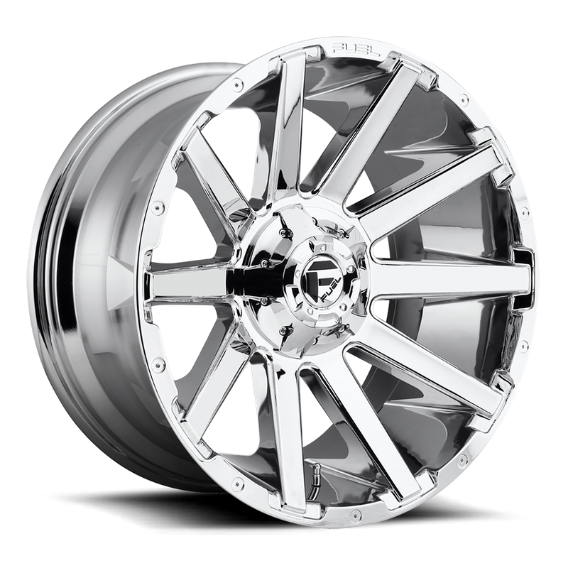 Fuel 1PC D614 CONTRA, CHROME PLATED (22x10 ET-19 6x135/6x139.7)