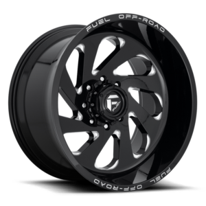 Fuel 1PC D637 VORTEX, GLOSS BLACK MILLED (20x10 ET-18 5x127)