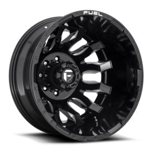 Fuel 1PC D673 BLITZ, GLOSS BLACK MILLED (20x8.25 ET-246 8x210)
