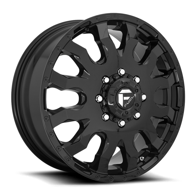 Fuel 1PC D675 BLITZ, GLOSS BLACK (20x8.25 ET105 8x210)