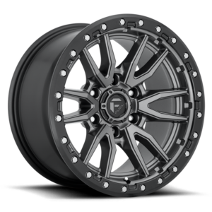 Fuel 1PC D680 REBEL, MATTE GUN METAL BLACK BEAD RING (17x9 ET1 6x120)
