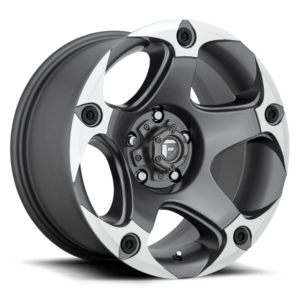 Fuel 1PC D684 MENACE, MATTE GUN METAL MACHINED (17x9 ET1 6x139.7)