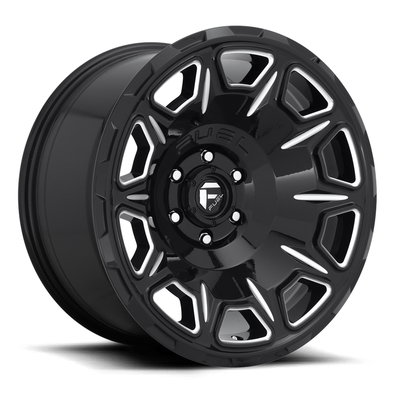 Fuel 1PC D688 VENGEANCE, GLOSS BLACK MILLED (17x9 ET-12 6x135)