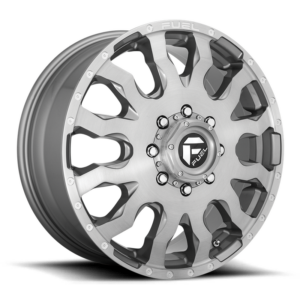 Fuel 1PC D693 BLITZ PLATINUM, BRUSHED GUN METAL TINTED CLEAR (20x8.25 ET105 8x210)