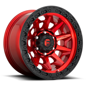 Fuel 1PC D695 COVERT, CANDY RED BLACK BEAD RING (17x9 ET-12 5x127)