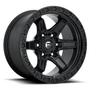 Fuel 1PC D697 KICKER, MATTE BLACK (17x9 ET-12 6x135)